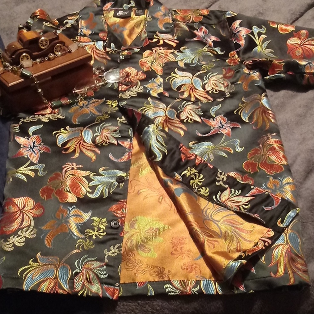 Mens Vegas Style Vintage Dress Shirt